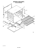 INTERNAL OVEN Diagram and Parts List for SF3007SRW0  Whirlpool Range