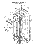 REFRIGERATOR DOOR Diagram and Parts List for KSSS48MWX01  KitchenAid Refrigerator