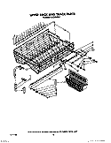UPPER RACK AND TRACK Diagram and Parts List for KUDS21SS1  KitchenAid Dishwasher