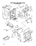 DISPENSER AND FRONT Diagram and Parts List for KSSS48DWW00  KitchenAid Refrigerator