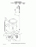 PUMP PARTS Diagram and Parts List for WTW7800XB1  Whirlpool Washer