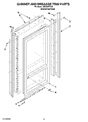 Part Location Diagram of 2313964S Whirlpool TRIM-CABNT