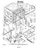 TUB , LITERATURE AND OPTIONAL Diagram and Parts List for DU2016XS0  Whirlpool Dishwasher