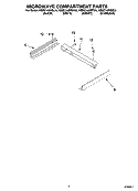 MICROWAVE COMPARTMENT PARTS Diagram and Parts List for KBMC140HSS04  KitchenAid Microwave Oven Combo