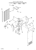 AIR FLOW Diagram and Parts List for GD5SHAXKQ00  Whirlpool Refrigerator