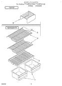 SHELF Diagram and Parts List for TT14EKRAN00  Whirlpool Refrigerator