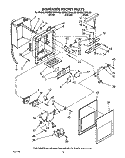 DISPENSER FRONT Diagram and Parts List for KSRB27QXBL00  KitchenAid Refrigerator