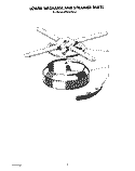 LOWER WASHARM AND STRAINER Diagram and Parts List for KPDC610S2  KitchenAid Dishwasher