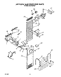 AIR FLOW AND RESERVOIR Diagram and Parts List for KSSS48DWX01  KitchenAid Refrigerator