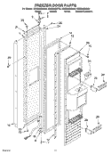 FREEZER DOOR Diagram and Parts List for KSSS48QKT00  KitchenAid Refrigerator