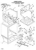 LINER Diagram and Parts List for CT18AKXKT02  Crosley Refrigerator