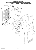 AIR FLOW PARTS Diagram and Parts List for KSCS23FSBT01  KitchenAid Refrigerator