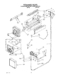 ICEMAKER, LIT\OPTIONAL Diagram and Parts List for KSRC25DXAL10  KitchenAid Refrigerator