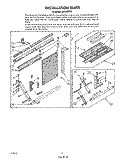 INSTALLATION Diagram and Parts List for AR1800XT0  Whirlpool Air Conditioner