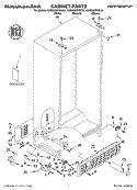 CABINET, LITERATURE Diagram and Parts List for KSBS25FKBL01  KitchenAid Refrigerator