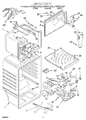 LINER Diagram and Parts List for KTRV20KGBL00  KitchenAid Refrigerator