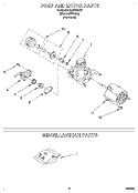PUMP AND MOTOR, MISCELLANEOUS Diagram and Parts List for DU8000XX7  Whirlpool Dishwasher