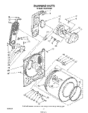 BULKHEAD , LITERATURE AND OPTIONAL Diagram and Parts List for CG2951XSW0  Whirlpool Dryer
