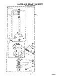 BRAKE AND DRIVE TUBE Diagram and Parts List for LA6098XTF1  Whirlpool Washer