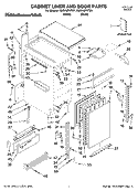 CABINET LINER AND DOOR PARTS Diagram and Parts List for KUIS18PNTB1  KitchenAid Ice Maker