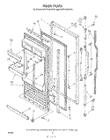 DOOR Diagram and Parts List for KLRF15XSWH10  KitchenAid Refrigerator