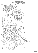 SHELF Diagram and Parts List for TT18AKXKT00  Estate Refrigerator