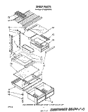 SHELF Diagram and Parts List for ET18MKXSW03  Whirlpool Refrigerator