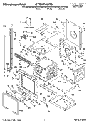 OVEN PARTS Diagram and Parts List for KEBC206KSS05  KitchenAid Wall Oven
