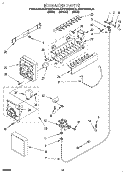 ICEMAKER, LIT/OPTIONAL Diagram and Parts List for KSRP25QDBL00  KitchenAid Refrigerator
