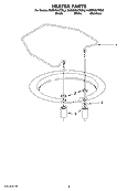 HEATER PARTS Diagram and Parts List for KUDW03CTSS2  KitchenAid Dishwasher
