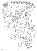 CABINET AND STIRRER Diagram and Parts List for KBMC140HBT0  KitchenAid Microwave Oven Combo