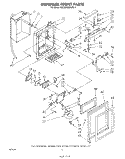 DISPENSER FRONT Diagram and Parts List for ED22MMXRWR1  Whirlpool Refrigerator