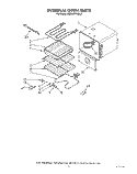 INTERNAL OVEN Diagram and Parts List for KEBS277WAL3  KitchenAid Wall Oven