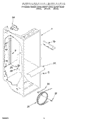 REFRIGERATOR LINER Diagram and Parts List for GD25BFCHT00  Whirlpool Refrigerator