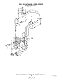 FILL HOSE AND CORD Diagram and Parts List for 4KPDI620T3  KitchenAid Dishwasher