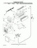 ICEMAKER PARTS Diagram and Parts List for ED5FHAXVA02  Whirlpool Refrigerator