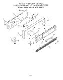 BACKGUARD Diagram and Parts List for 1643^1A  Whirlpool Range