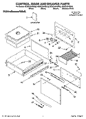 Part Location Diagram of 4452821 Whirlpool RACK-DRWR