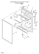 REFRIGERATOR DOOR Diagram and Parts List for RT18AKXJW01  Roper Refrigerator