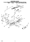 CONTROL PARTS Diagram and Parts List for GS2SHEXML00  Whirlpool Refrigerator