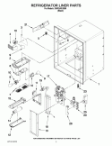 REFRIGERATOR LINER PARTS Diagram and Parts List for GI0FSAXVB06  Whirlpool Refrigerator