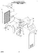 AIR FLOW Diagram and Parts List for KSRS25QAAL11  KitchenAid Refrigerator