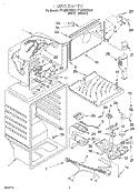 LINER Diagram and Parts List for TT18DKXFW01  Estate Refrigerator