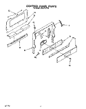 CONTROL PANEL, LIT/OPTIONAL Diagram and Parts List for SF337PEYN0  Whirlpool Range