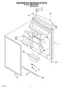 REFRIGERATOR DOOR Diagram and Parts List for 6ER9GTKXKS00  Whirlpool Refrigerator