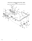 TOP BURNER Diagram and Parts List for F8558W0  Roper Range