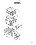 SHELF Diagram and Parts List for ED25DWXTM01  Whirlpool Refrigerator