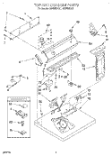 SECTION Diagram and Parts List for LER5636EZ1  Whirlpool Dryer