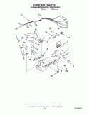 CONTROL PARTS Diagram and Parts List for BRS62ARANA01  Whirlpool Refrigerator