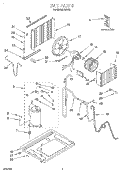 UNIT, LITERATURE Diagram and Parts List for RA810  Whirlpool Air Conditioner